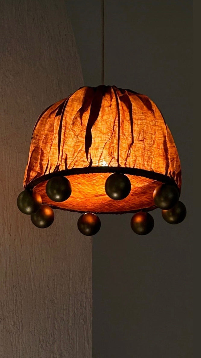 ALTER Pendant Light | Brass Beeswax Linen Ceriops