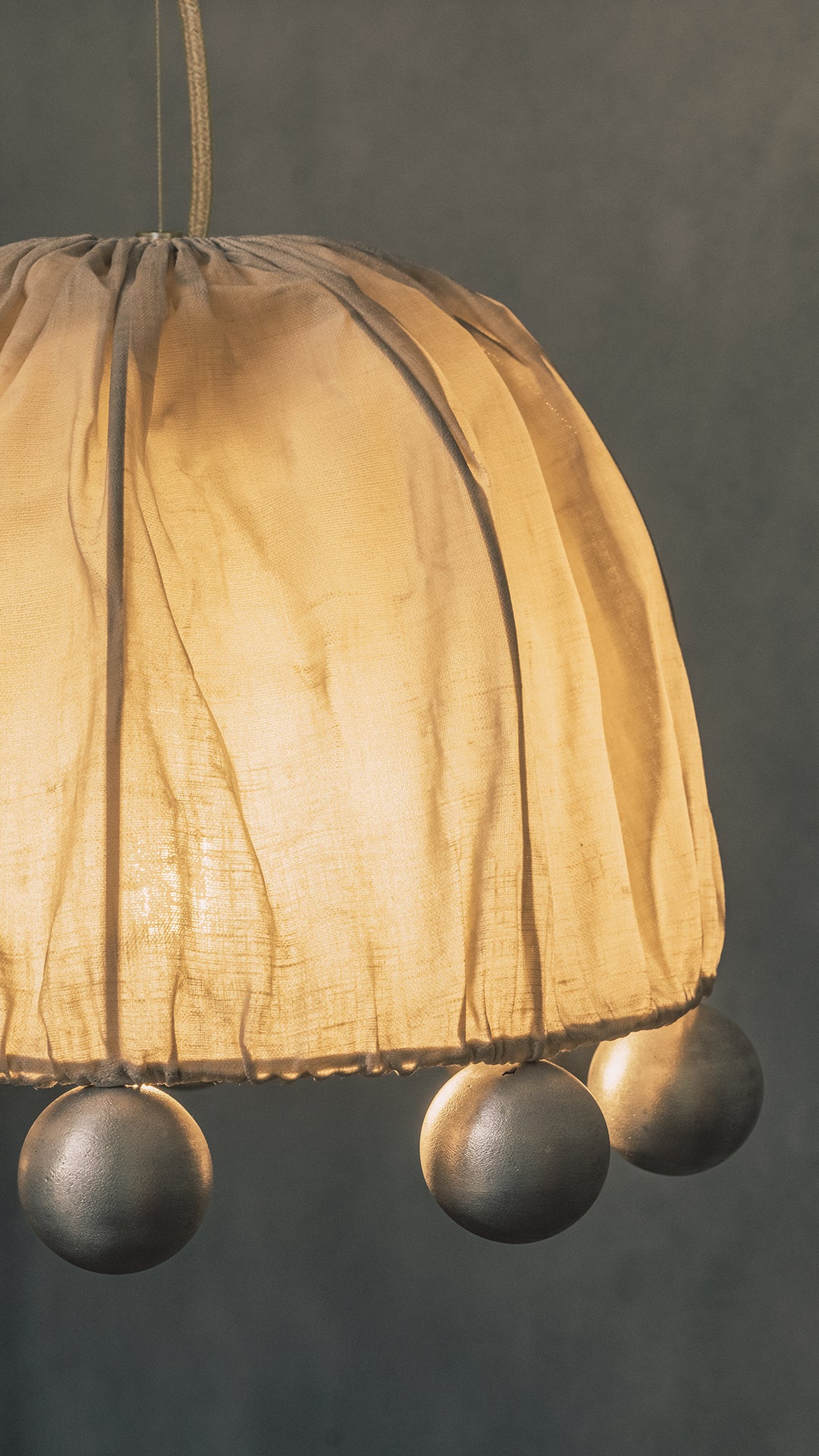 ALTER Pendant Light | Aluminium Beeswax Linen