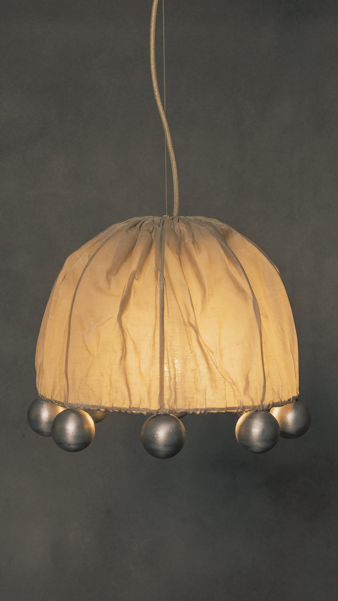 ALTER Pendant Light | Aluminium Beeswax Linen