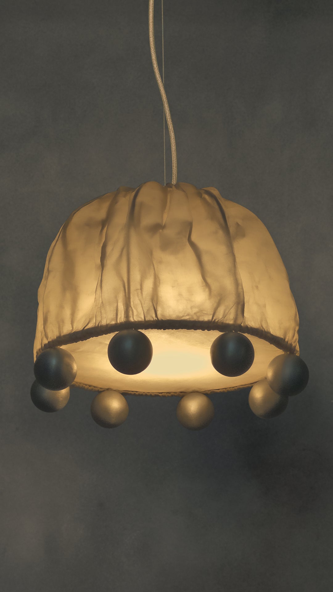 ALTER Pendant Light | Aluminium Beeswax Linen