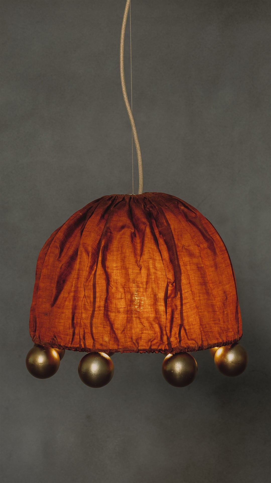 ALTER Pendant Light | Brass Beeswax Linen Ceriops