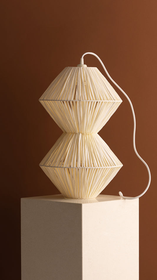 Totem 480 Lamp | Natural Raffia